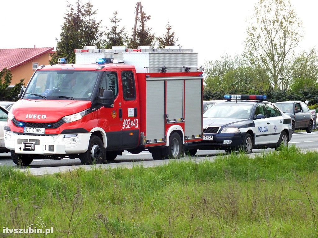 Kolizja dwóch dostawczaków w Zamościu
