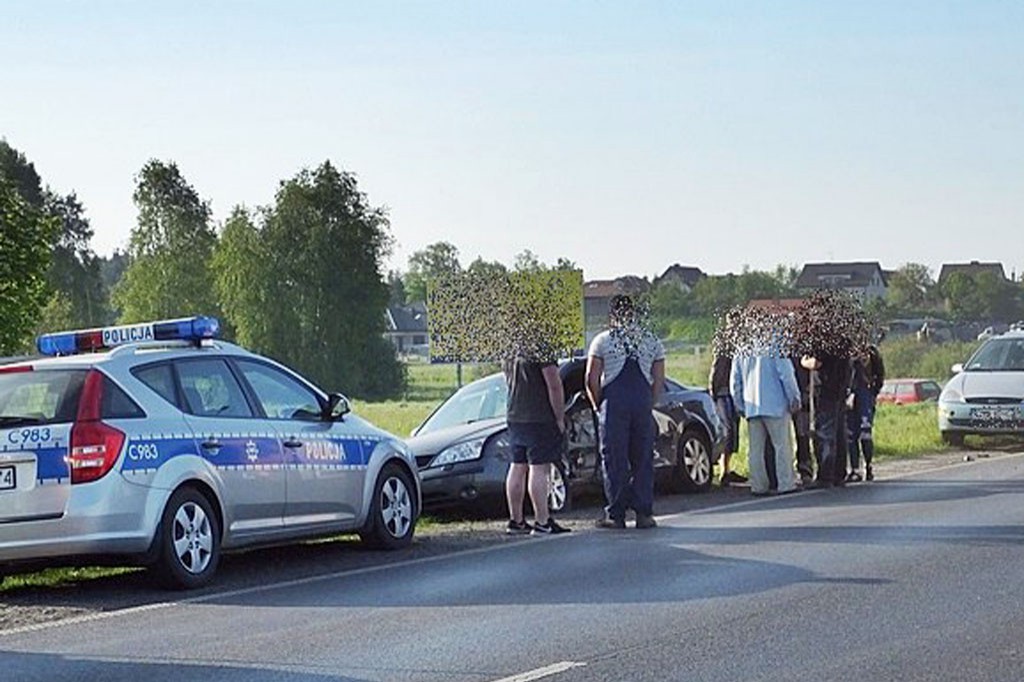 Poranna kolizja pod Paterkiem