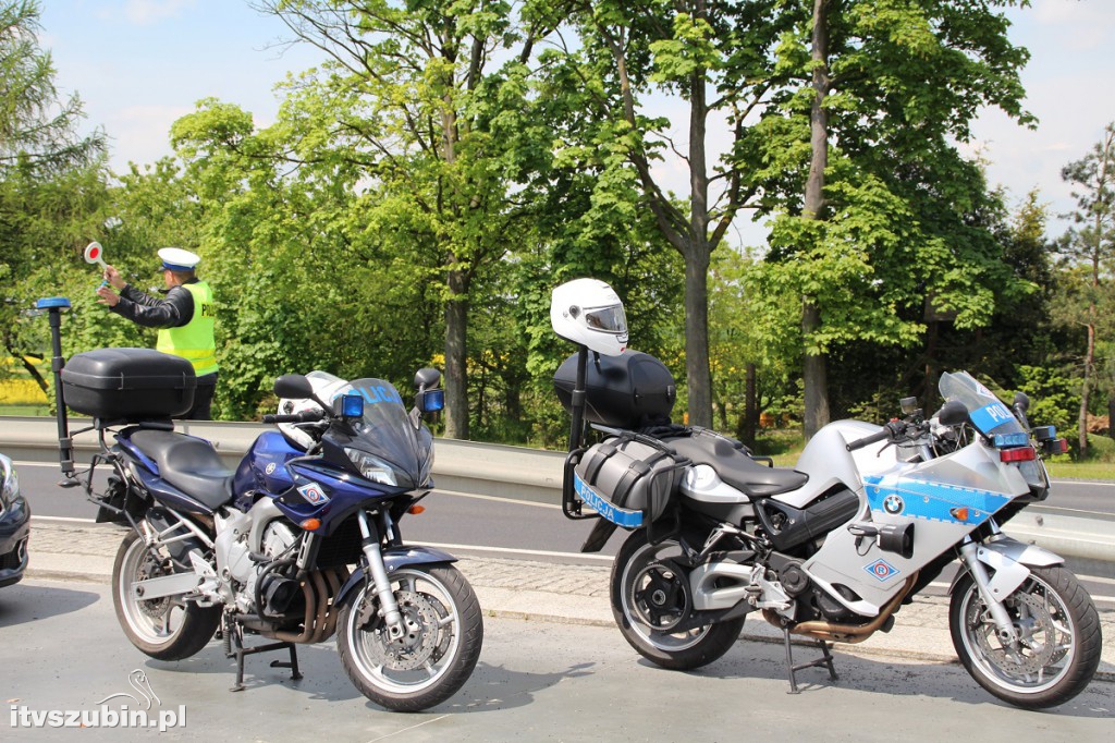 Motocyklowy patrol na drogach powiatu nakielskiego