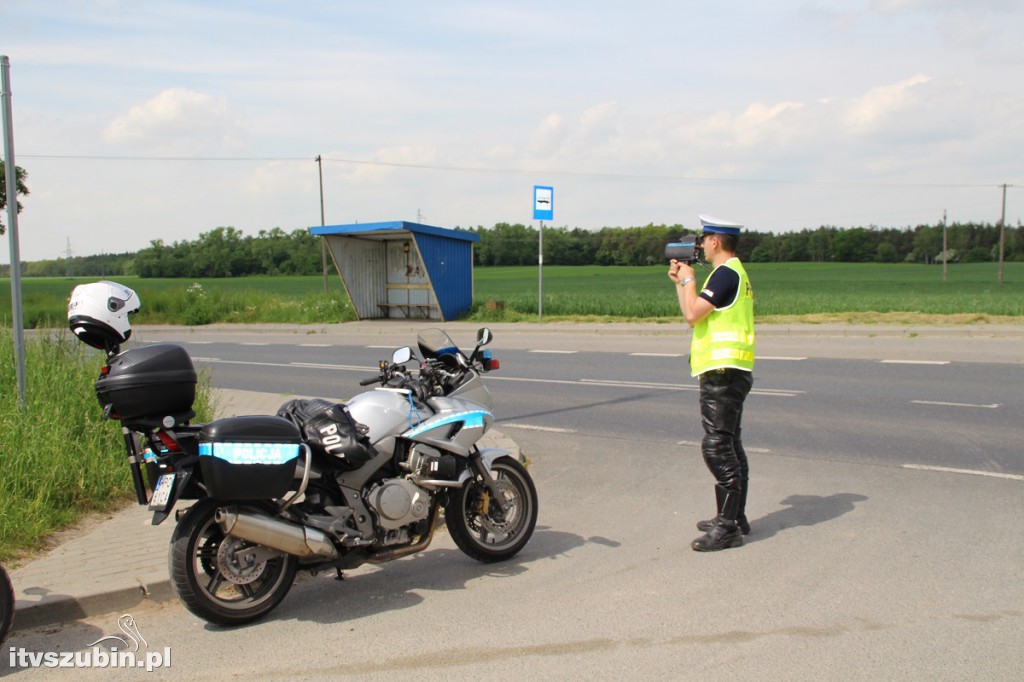 Motocyklowy patrol na drogach powiatu nakielskiego