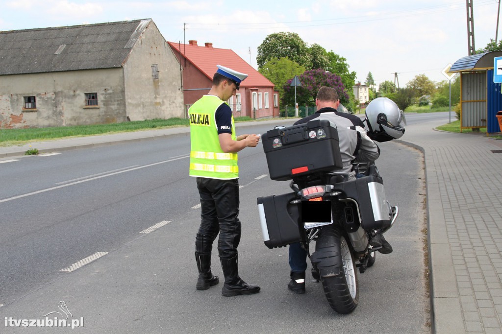 Motocyklowy patrol na drogach powiatu nakielskiego