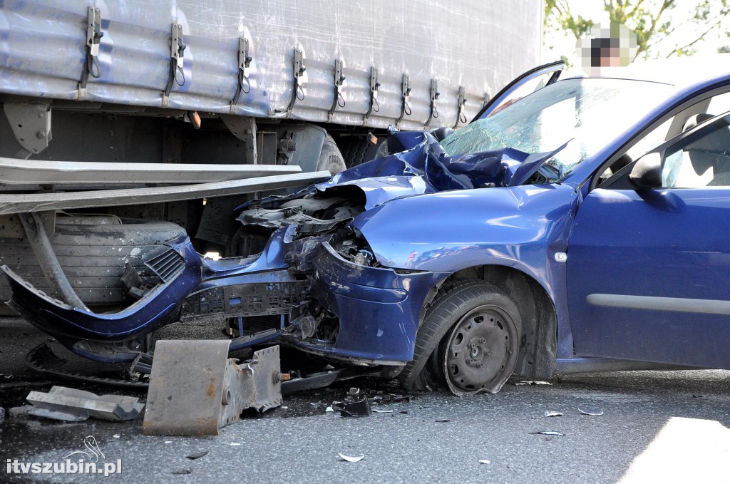 Dwa zdarzenia drogowe w Gminie Szubin na DK5