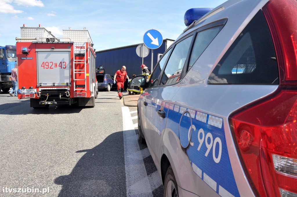 Dwa zdarzenia drogowe w Gminie Szubin na DK5