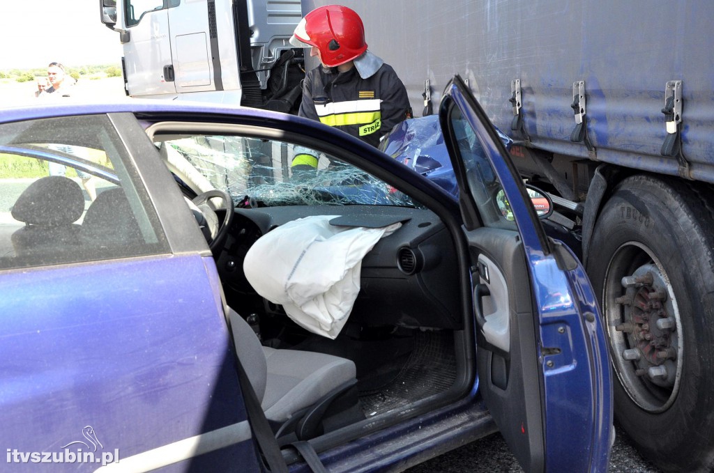 Dwa zdarzenia drogowe w Gminie Szubin na DK5