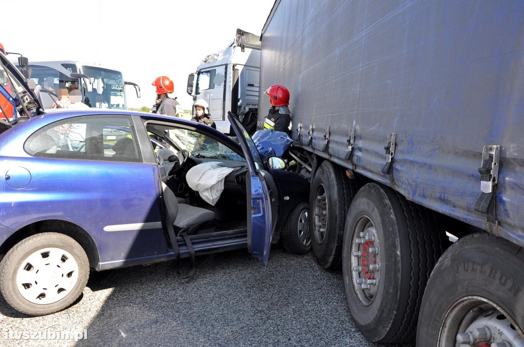Dwa zdarzenia drogowe w Gminie Szubin na DK5
