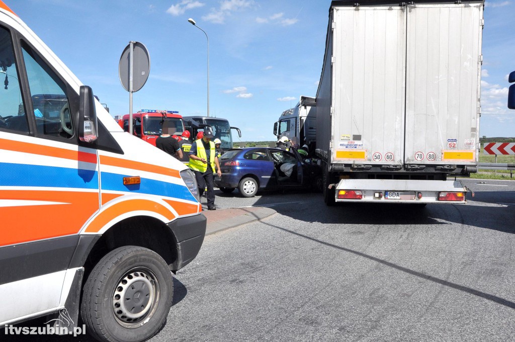 Dwa zdarzenia drogowe w Gminie Szubin na DK5