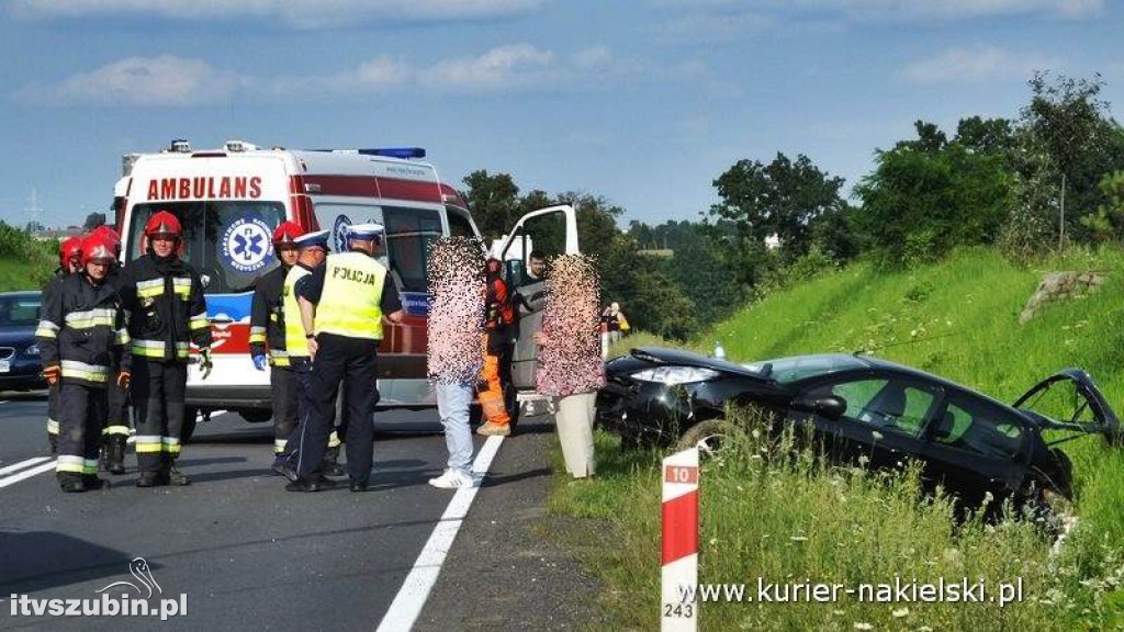 Wypadek na krajowej 10 pod Trzeciewnicą