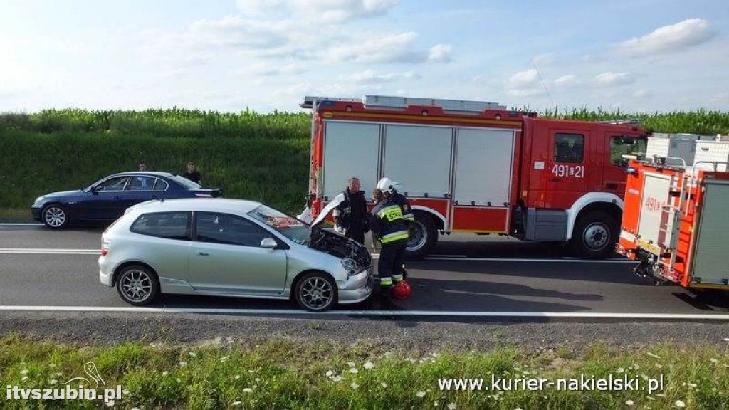 Wypadek na krajowej 10 pod Trzeciewnicą