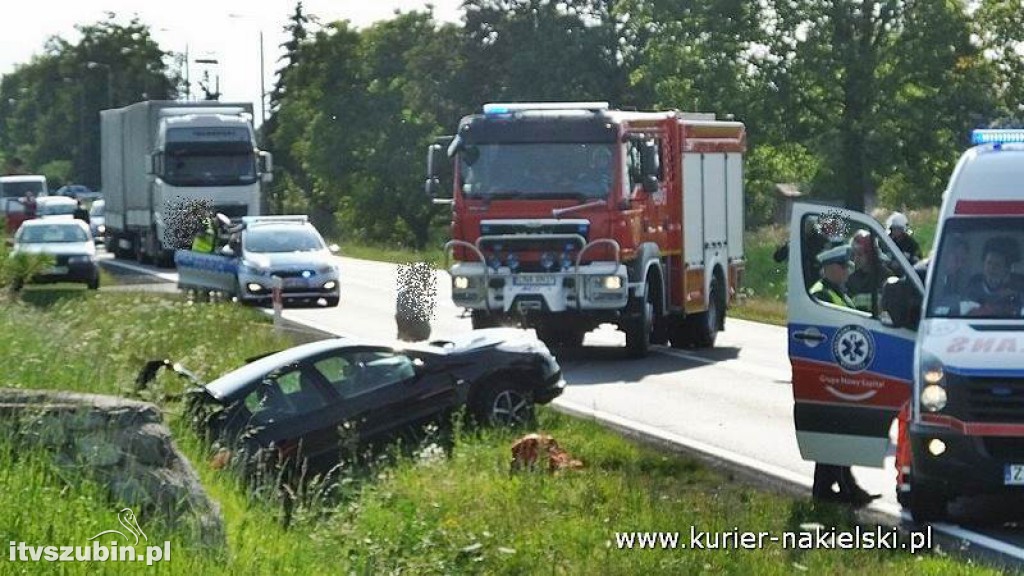 Wypadek na krajowej 10 pod Trzeciewnicą