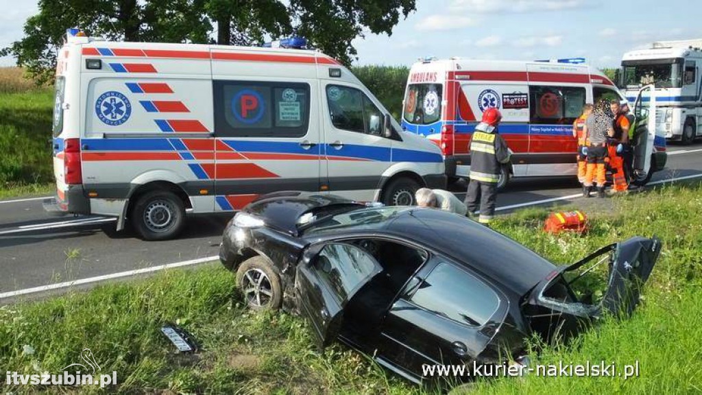 Wypadek na krajowej 10 pod Trzeciewnicą
