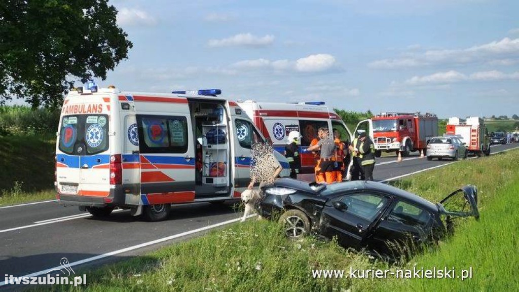 Wypadek na krajowej 10 pod Trzeciewnicą