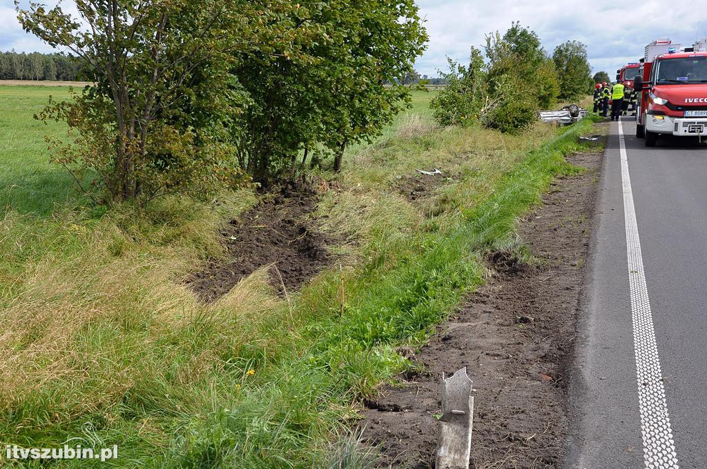 Kolizja dwóch osobówek w Pińsku