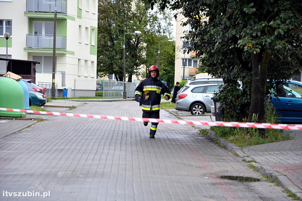 Podczas prac budowlanych przerwano rurociąg gazu ziemnego
