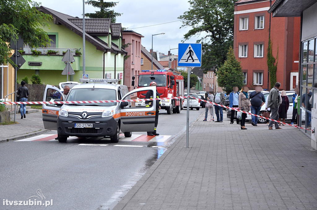 Podczas prac budowlanych przerwano rurociąg gazu ziemnego