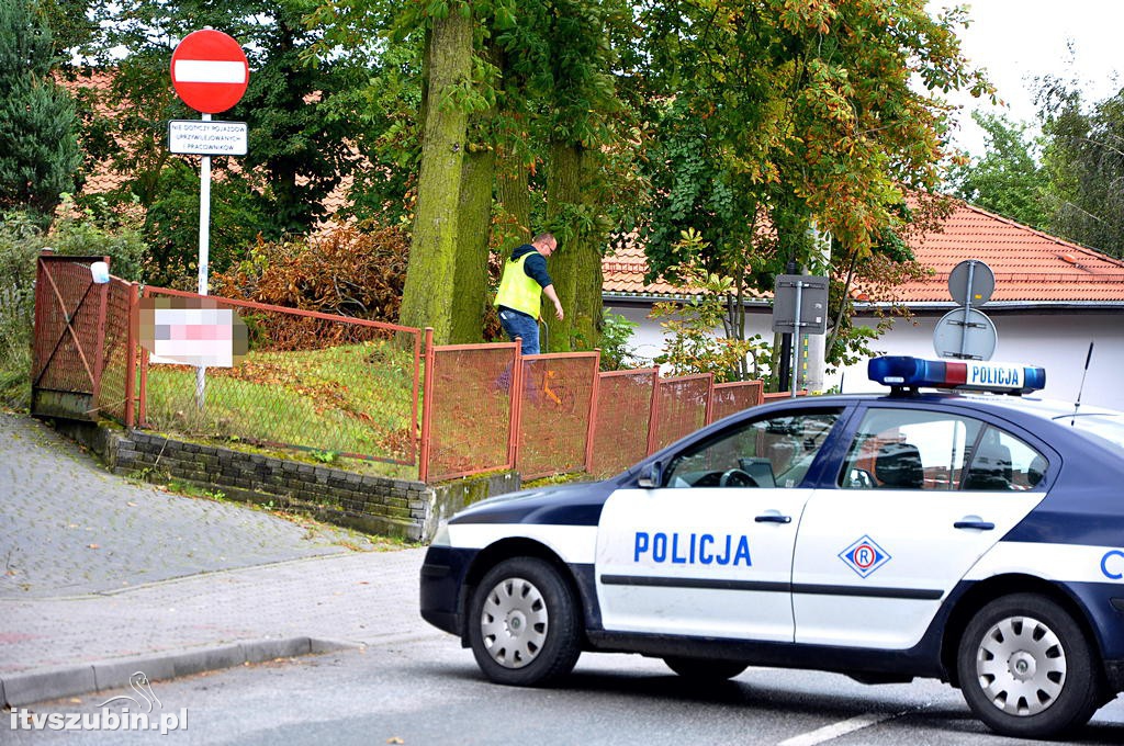 Podczas prac budowlanych przerwano rurociąg gazu ziemnego