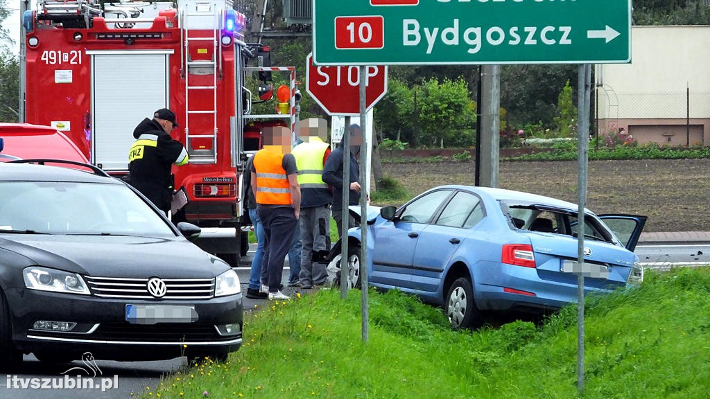 Wypadek na DK10 w Nakle nad Notecią