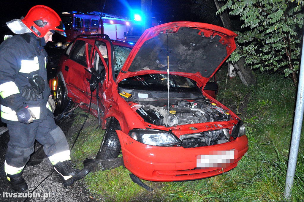 Kolizja dwóch osobówek w Godzimierzu