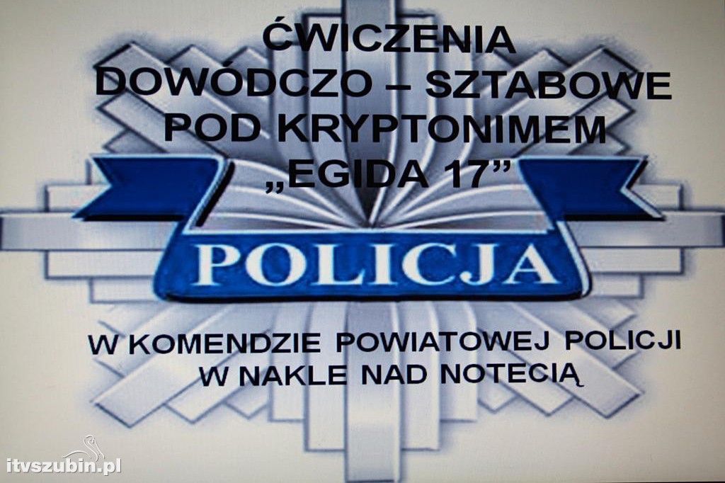Ćwiczenia Egida 2017 w nakielskiej jednostce policji