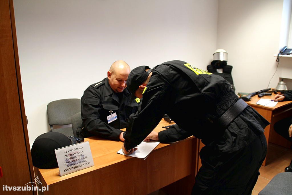Ćwiczenia Egida 2017 w nakielskiej jednostce policji