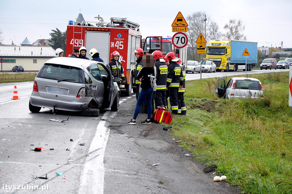 Popołudniowa kolizja dwóch osobówek w Rynarzewie