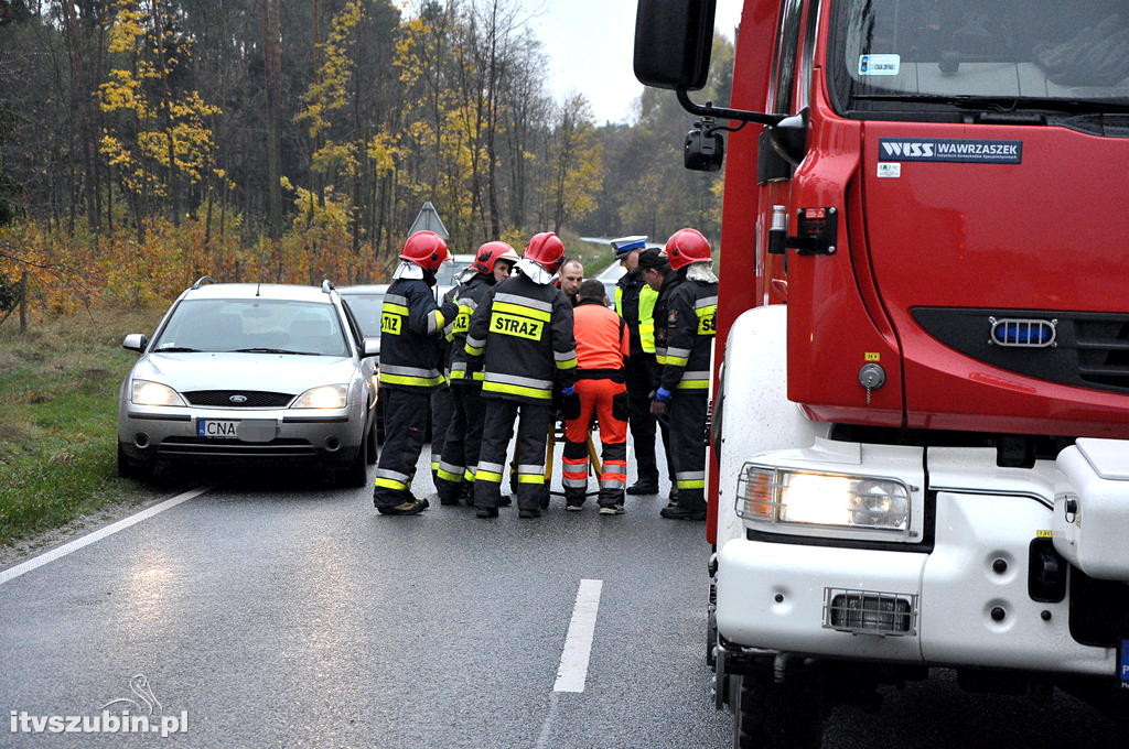 DW 246, osobowy volkswagen wjechał do rowu