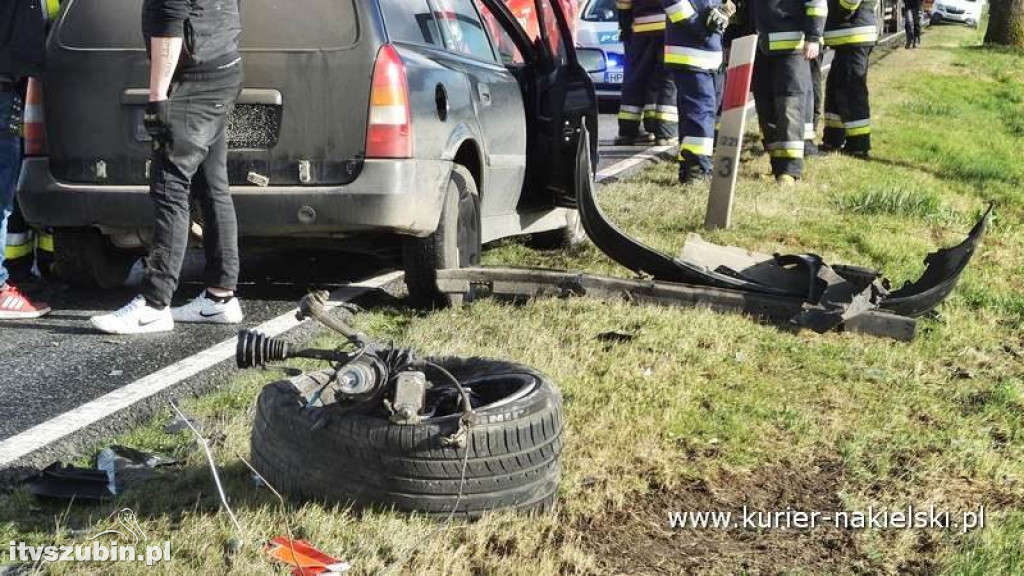 Wypadek na krajowej 10 pod Mrozowem