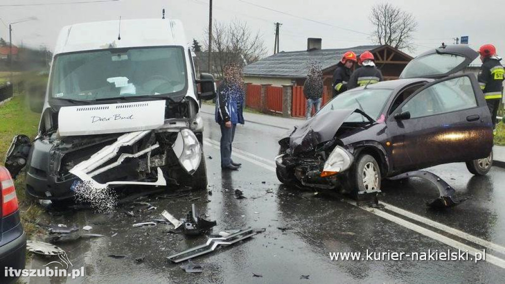 Kolizja w Występie i zdarzenie drogowe w Śmielinie