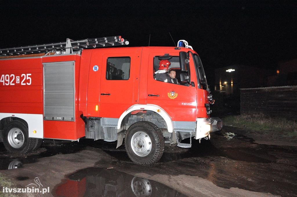 Pożar budynku gospodarczego w Szubinie