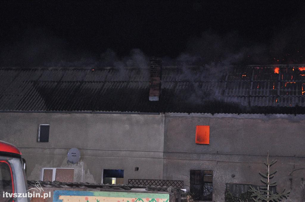 Pożar budynku gospodarczego w Szubinie