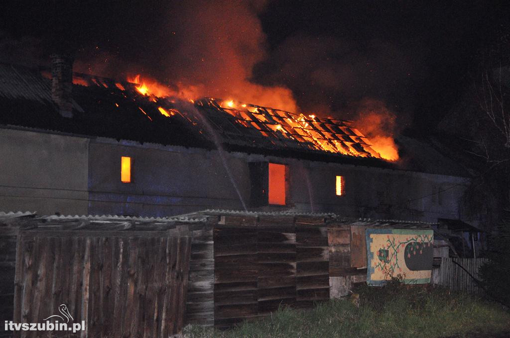 Pożar budynku gospodarczego w Szubinie