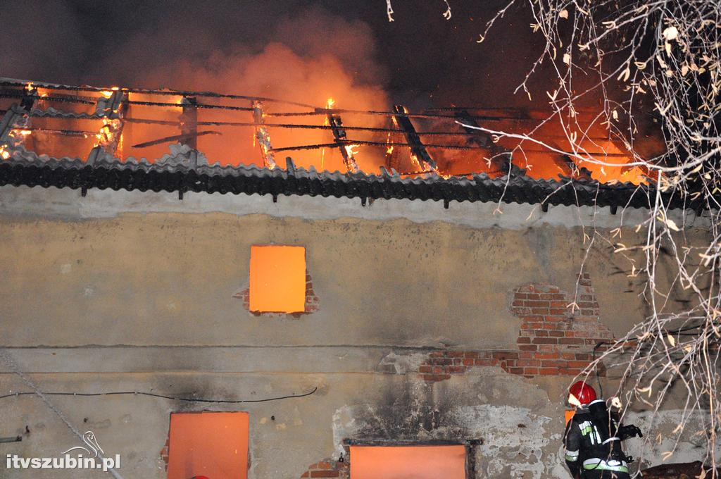 Pożar budynku gospodarczego w Szubinie