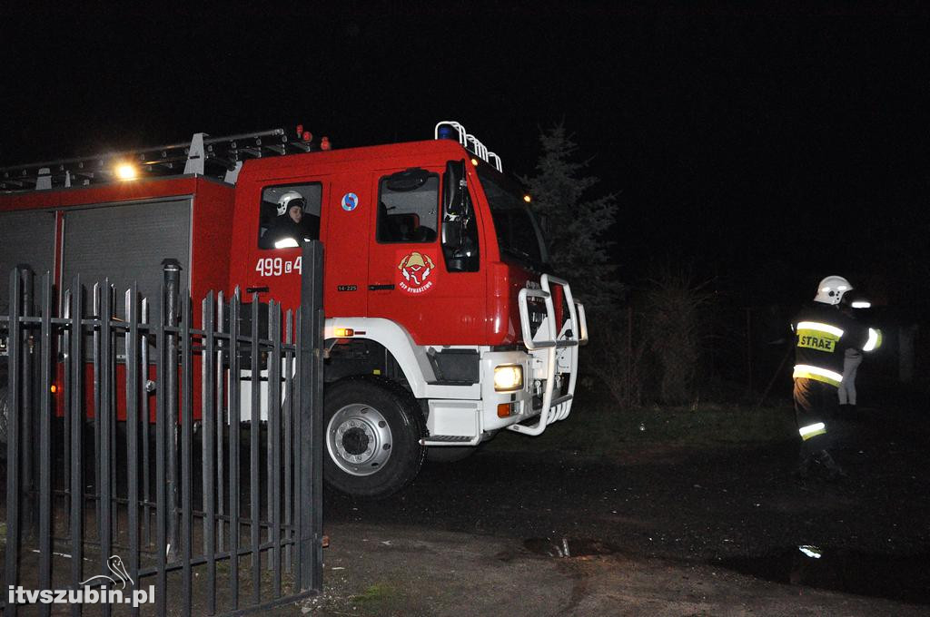 Pożar budynku gospodarczego w Szubinie