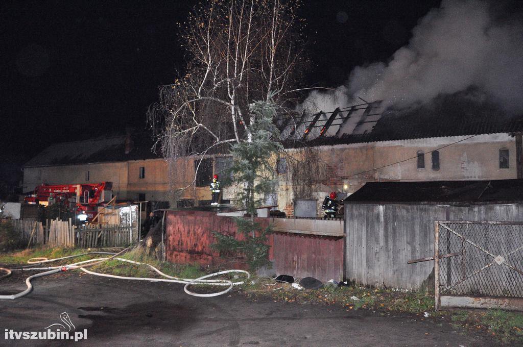 Pożar budynku gospodarczego w Szubinie