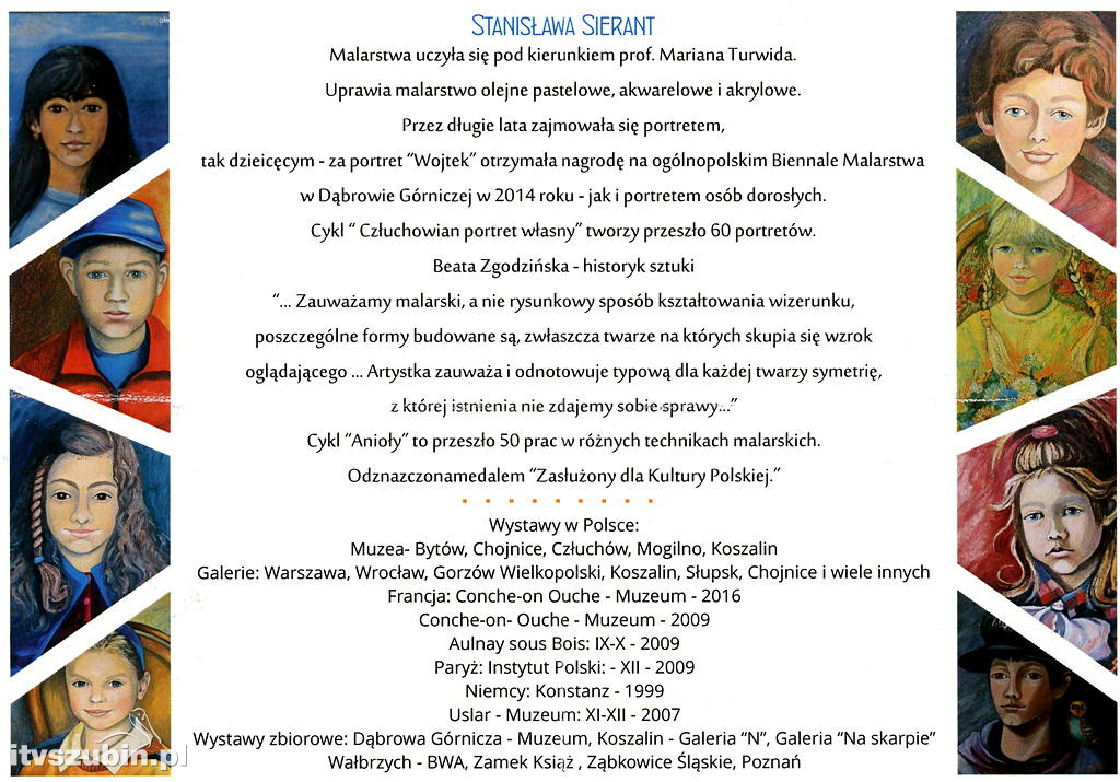 Dziecięce portrety w szubińskiej Galerii Plama's