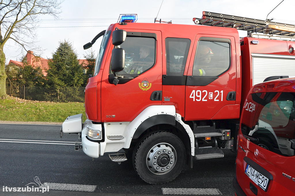 Utrudnienia na DW 246 w miejscowości Szubin Wieś