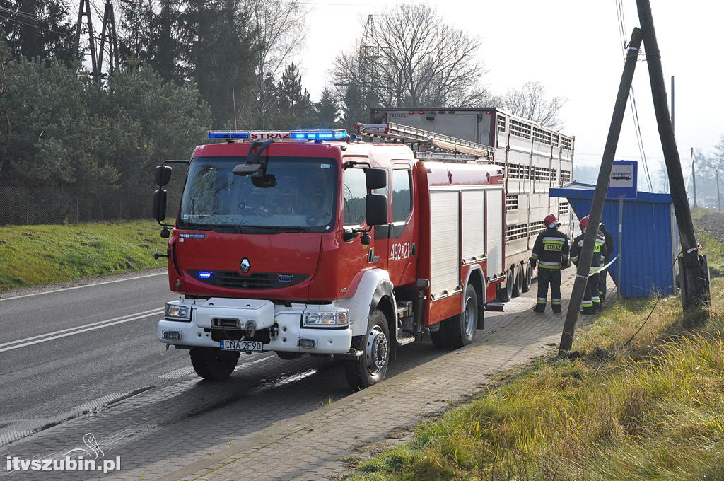 Utrudnienia na DW 246 w miejscowości Szubin Wieś