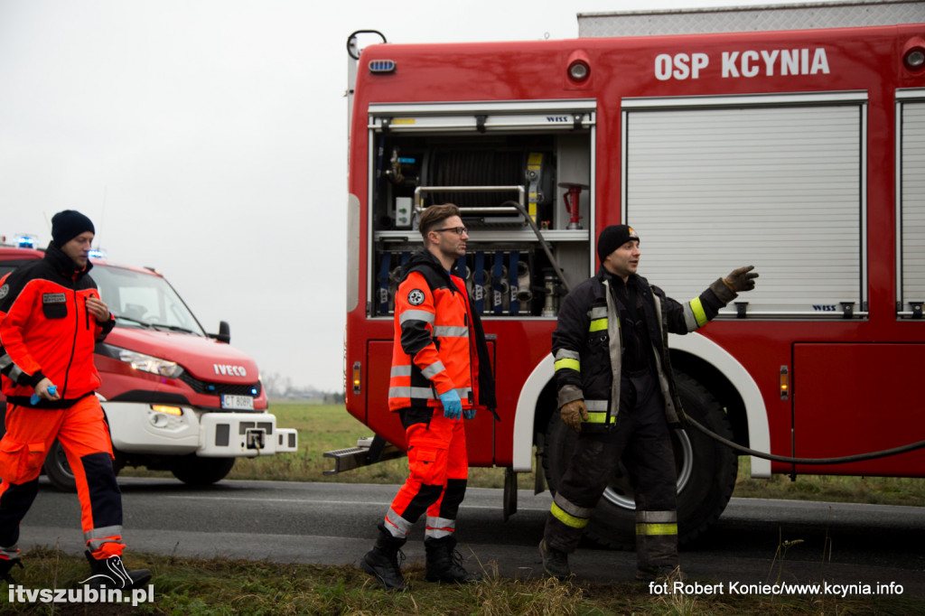 Zdarzenie drogowe w Głogowińcu, gmina Kcynia