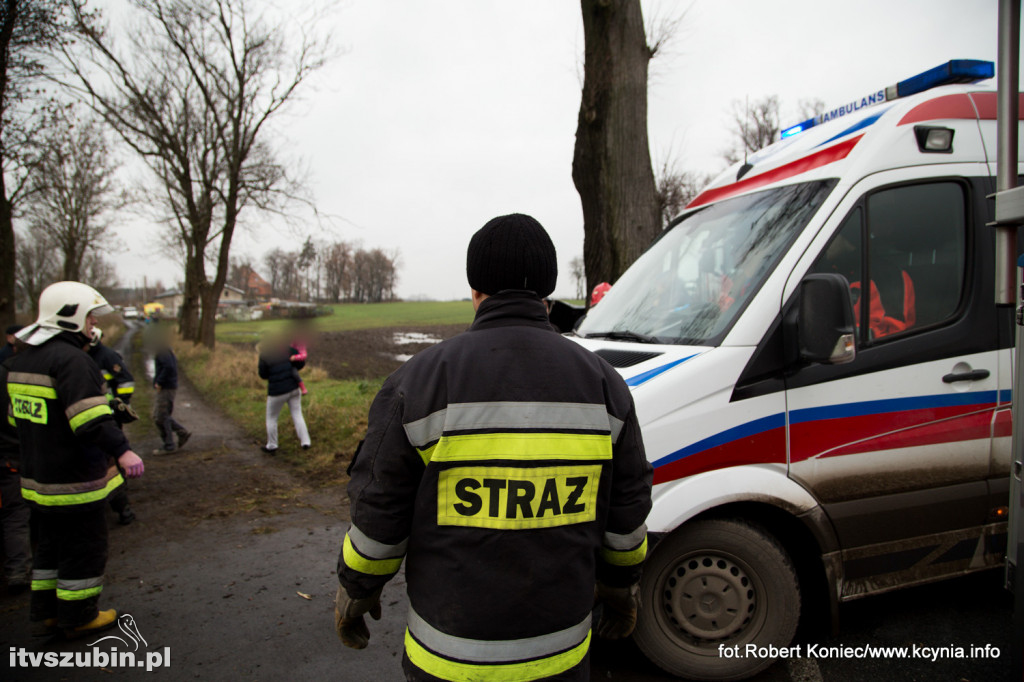 Zdarzenie drogowe w Głogowińcu, gmina Kcynia