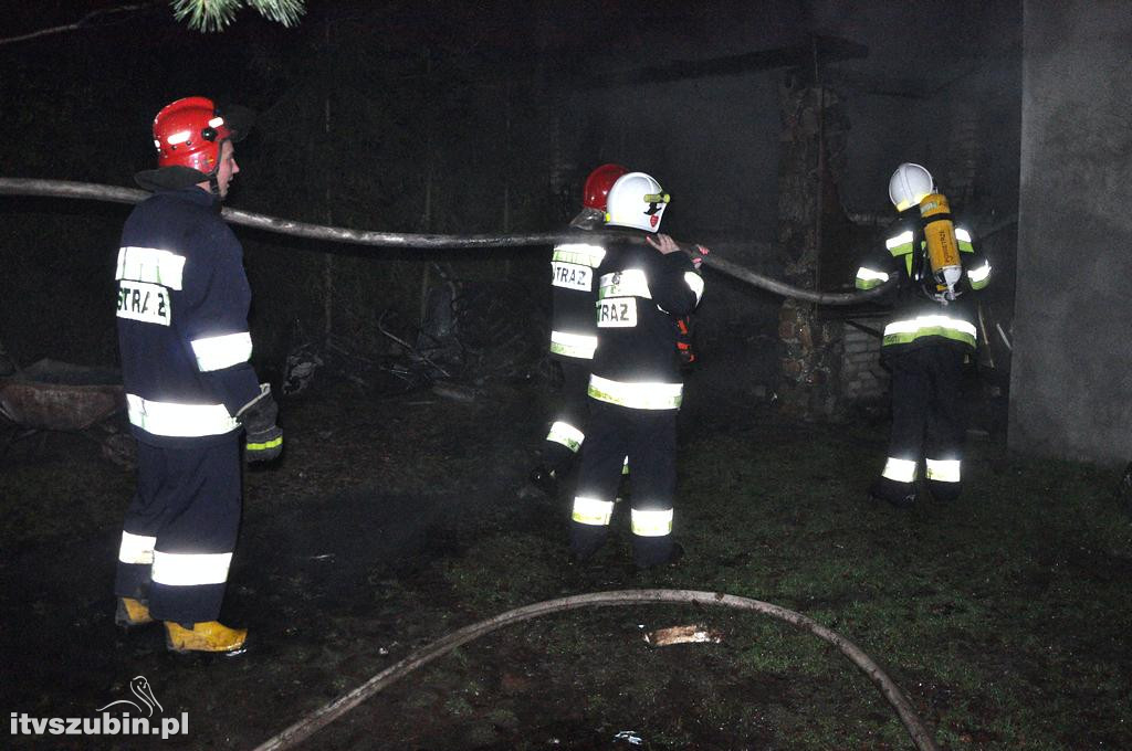Pożar wiaty w Chraplewie