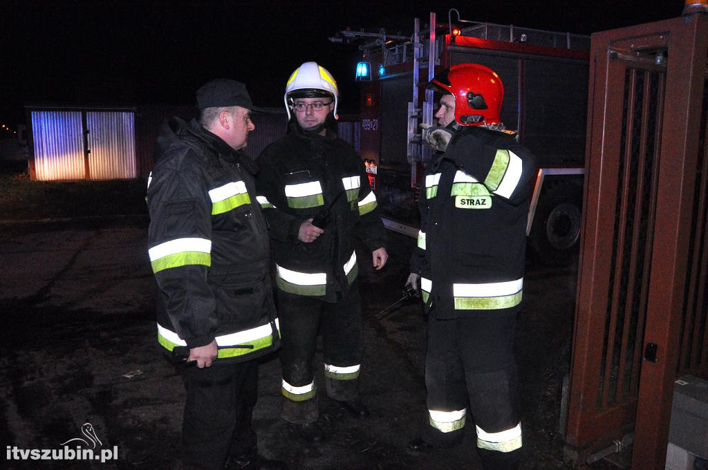 Pożar hałdy eko-groszku na terenie KPEC Szubin