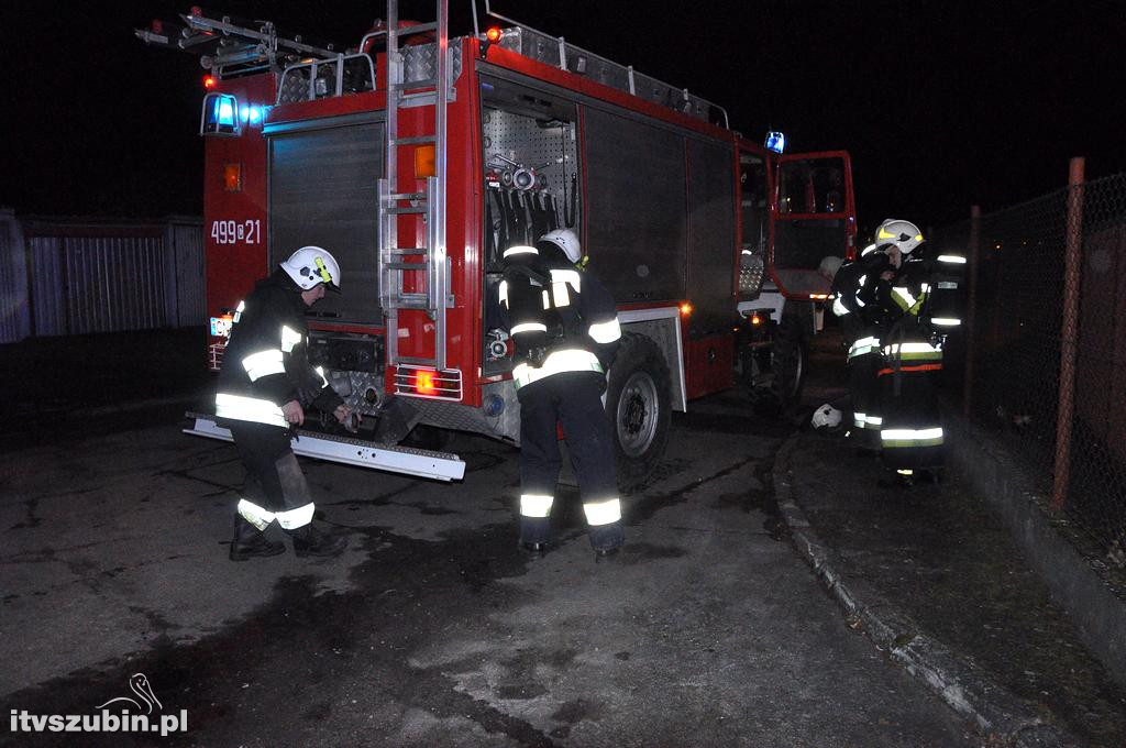 Pożar hałdy eko-groszku na terenie KPEC Szubin