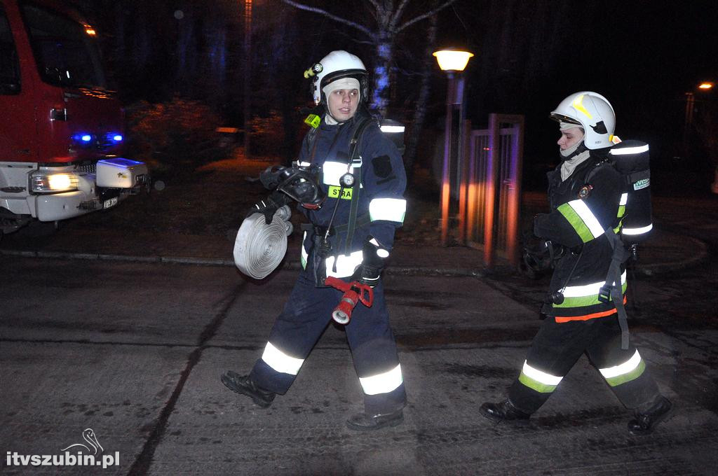Pożar hałdy eko-groszku na terenie KPEC Szubin