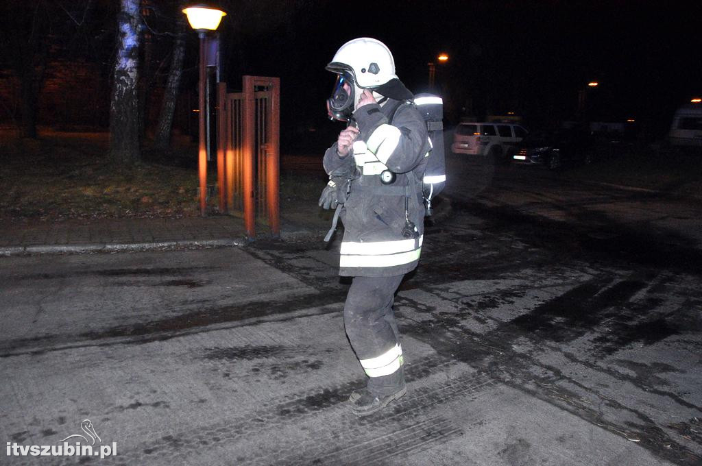 Pożar hałdy eko-groszku na terenie KPEC Szubin