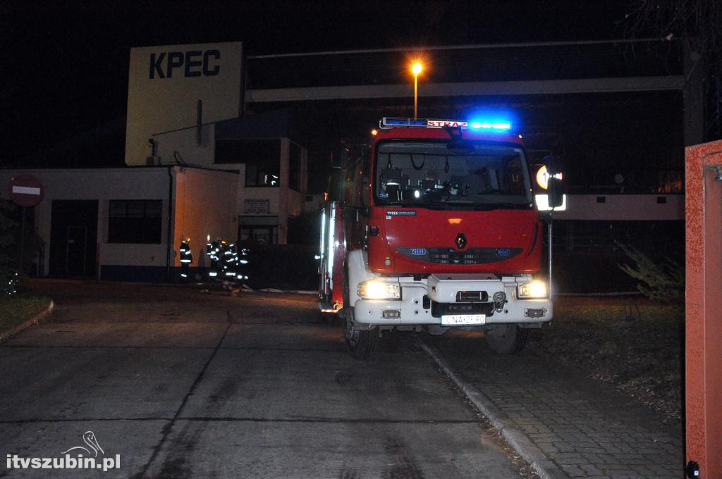 Pożar hałdy eko-groszku na terenie KPEC Szubin