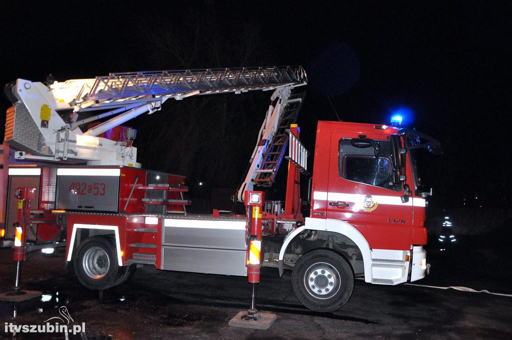 Pożar hałdy eko-groszku na terenie KPEC Szubin