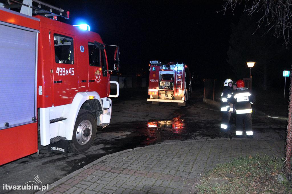 Pożar hałdy eko-groszku na terenie KPEC Szubin