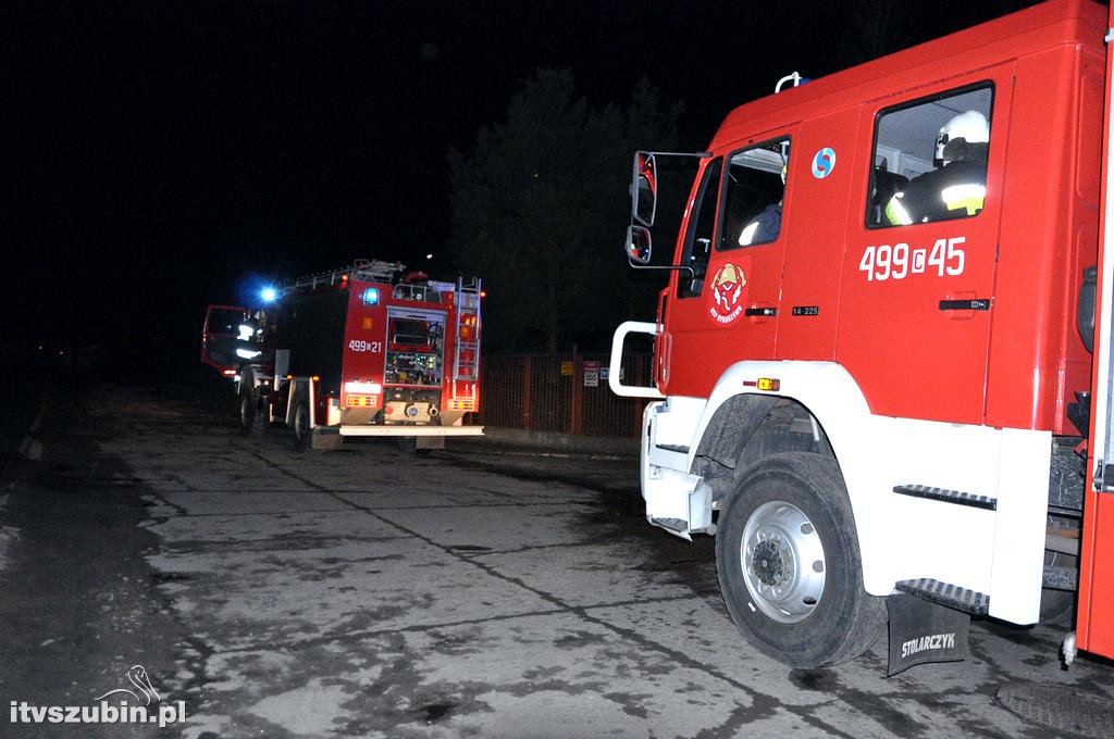 Pożar hałdy eko-groszku na terenie KPEC Szubin