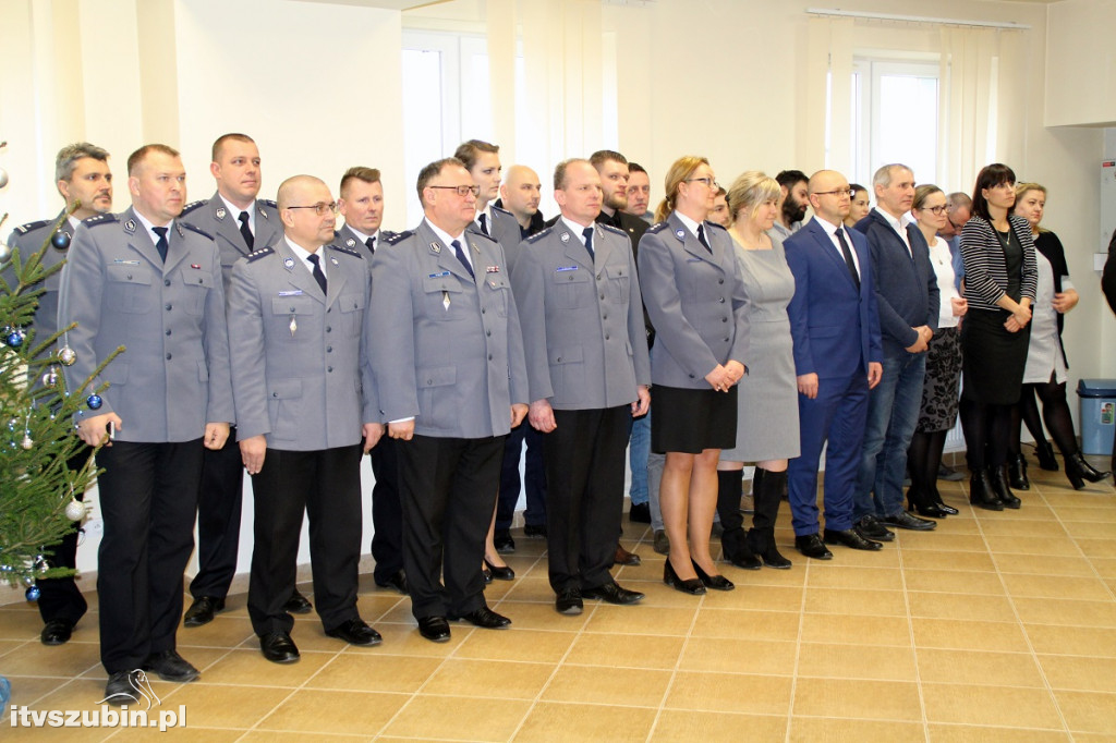 Spotkanie opłatkowe w nakielskiej komendzie