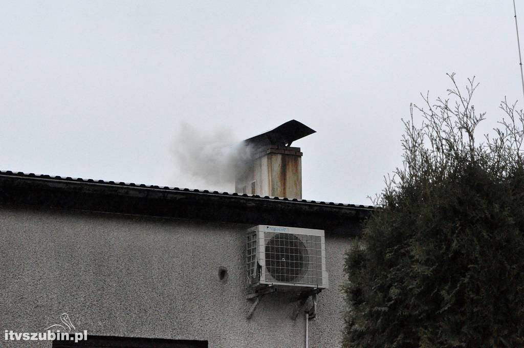 Pożar sadzy w kominie