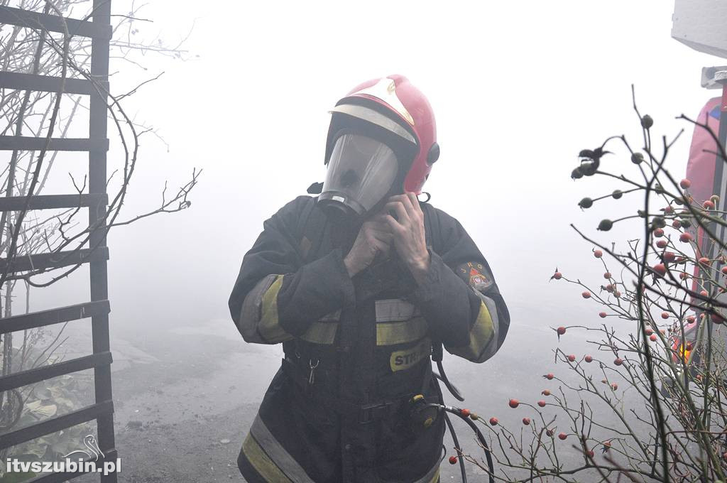 Pożar sadzy w kominie